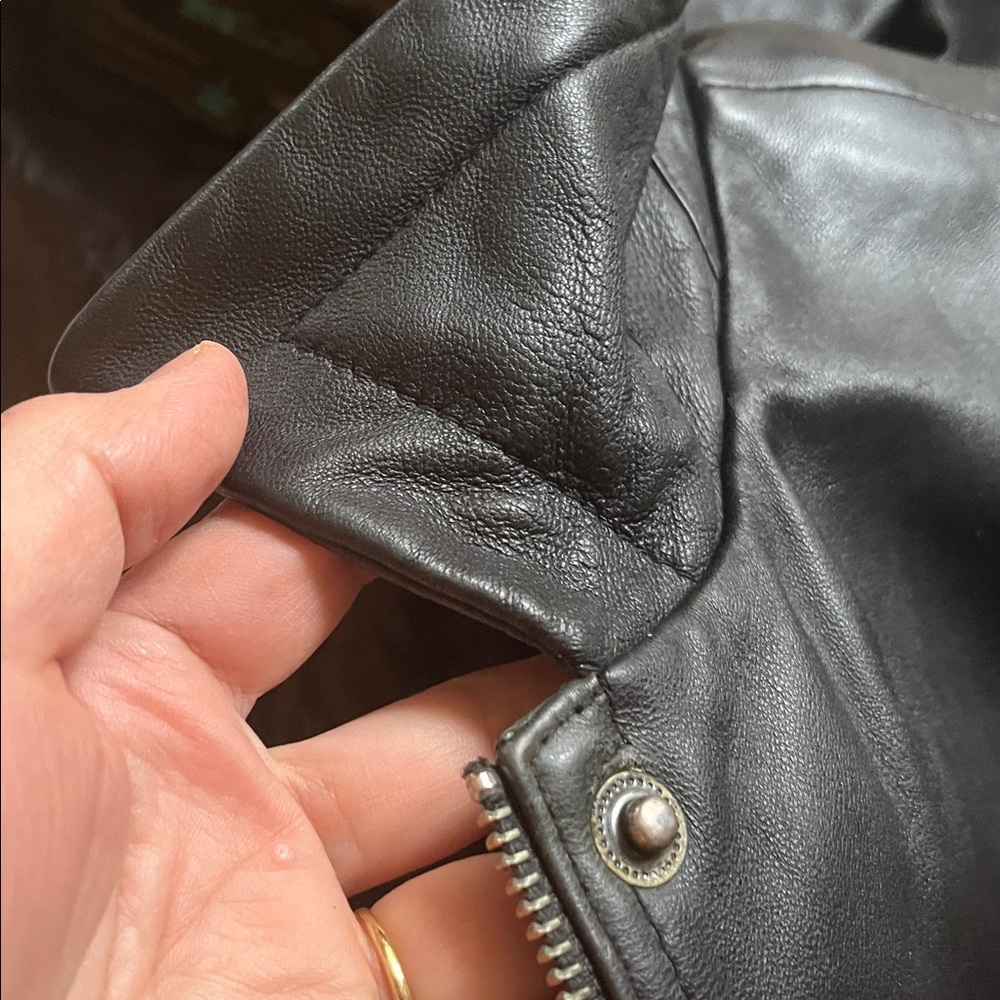 Siena Studio Black Leather Jacket, fits medium, tag says large - Picture 15 of 16